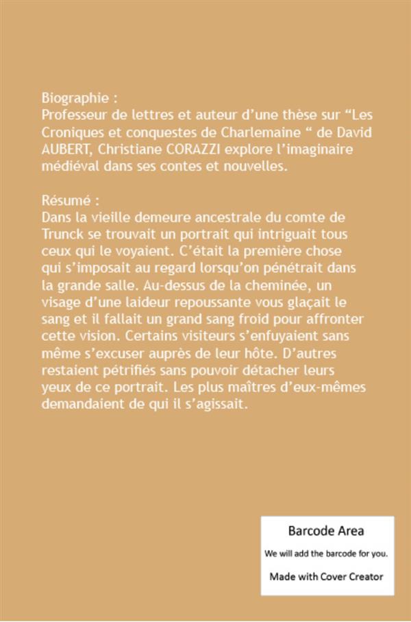 Quatrième de couverture de « LE PORTRAIT ET AUTRES CONTES ET NOUVELLES »