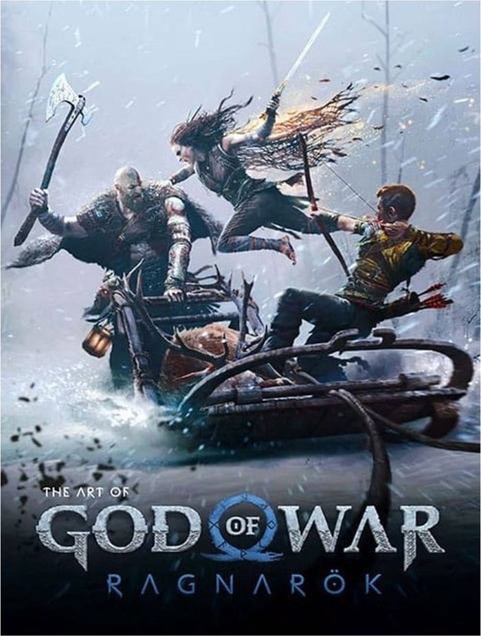 Couverture du livre « THE ART OF GOD OF WAR RAGNAROK » de Amy Ratcliffe, librairie Les Contes Infusés à Corte