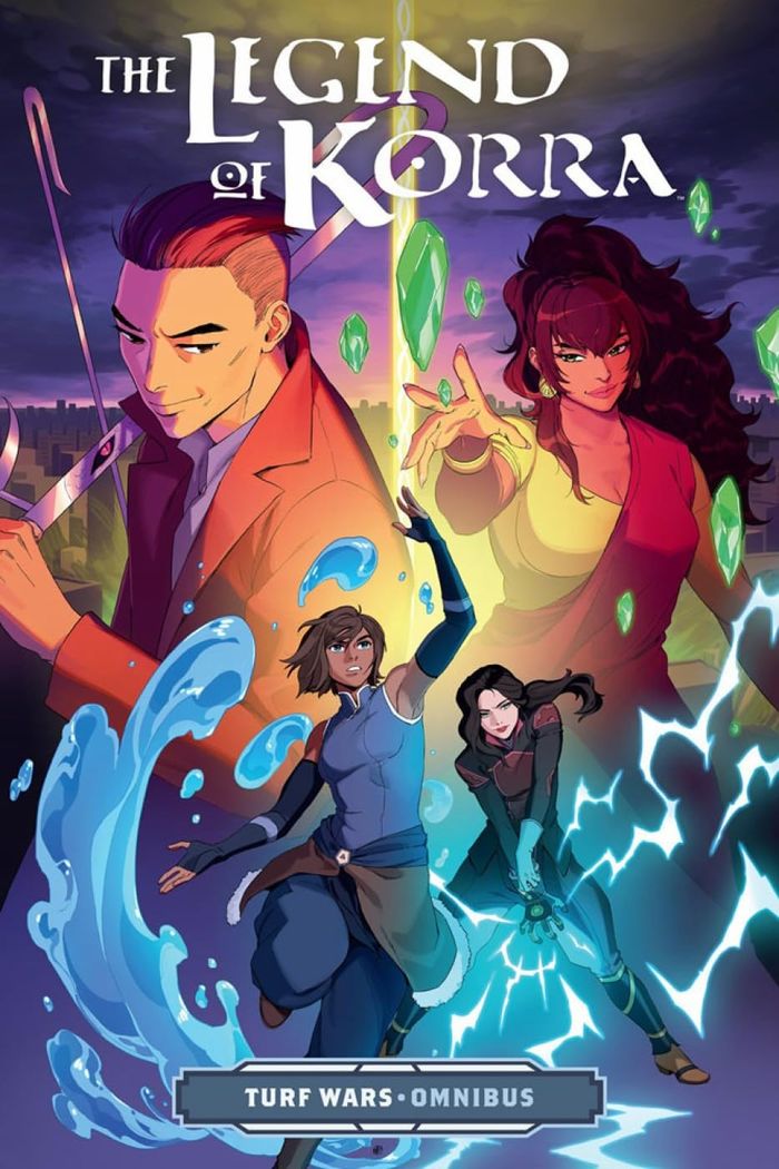 Couverture du livre « THE LEGEND OF KORRA: TURF WARS OMNIBUS » de Konietzko/dimartino, librairie Les Contes Infusés à Corte