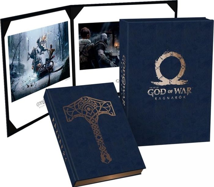 Couverture du livre « THE ART OF GOD OF WAR RAGNAROK DELUXE EDITION » de Amy Ratcliffe, librairie Les Contes Infusés à Corte