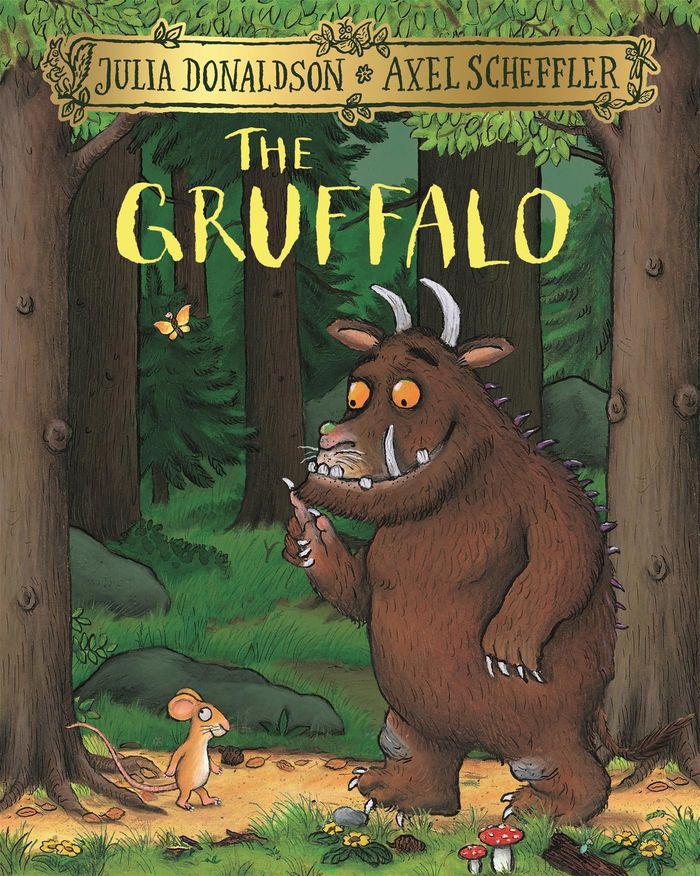Couverture du livre « THE GRUFFALO », librairie Les Contes Infusés à Corte