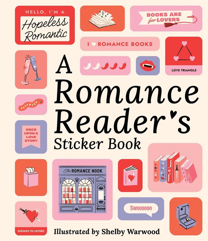 Couverture du livre « A ROMANCE READER'S STICKER BOOK », librairie Les Contes Infusés à Corte