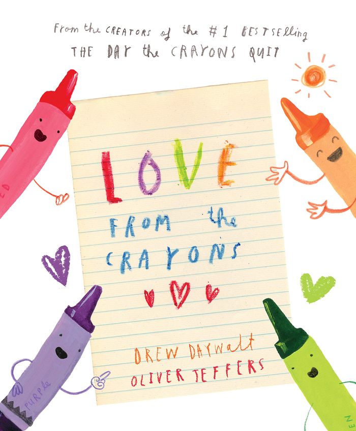 Couverture du livre « THE CRAYONS CELEBRATE - LOVE FROM THE CRAYONS » de Daywalt/jeffers, librairie Les Contes Infusés à Corte