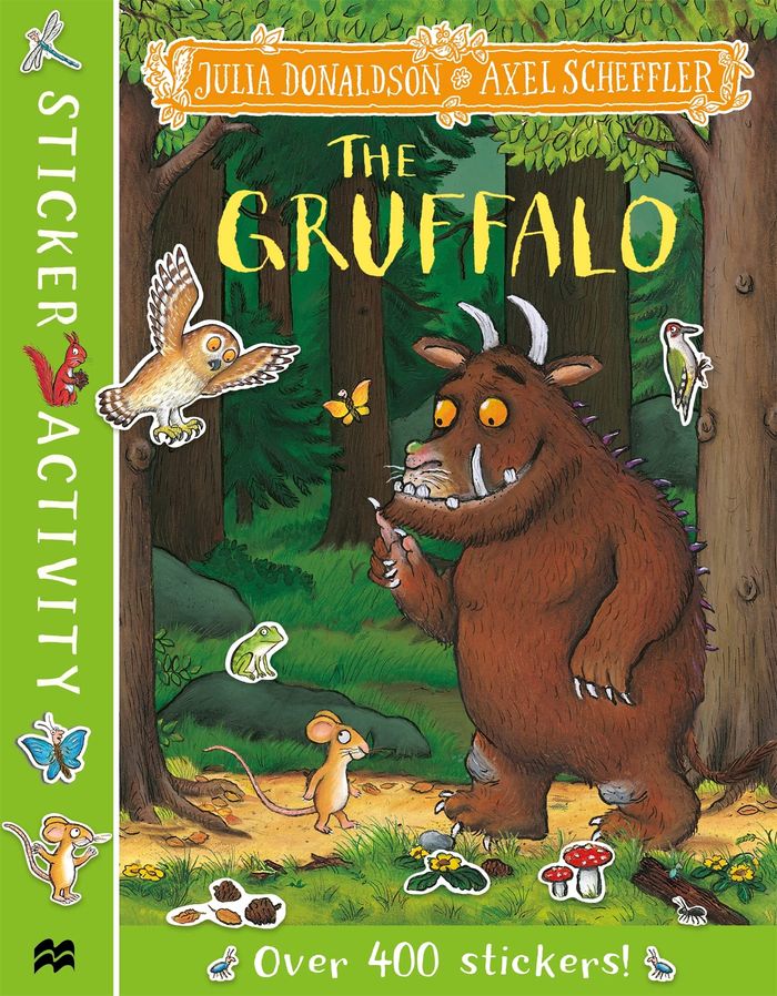 Couverture du livre « THE GRUFFALO STICKER BOOK » de Donaldson, Julia, Sc, librairie Les Contes Infusés à Corte