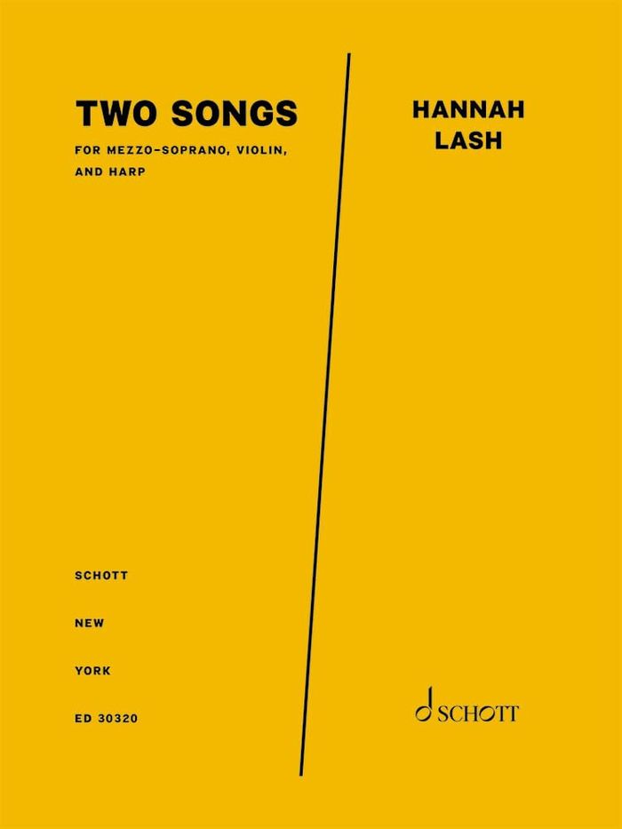 Couverture du livre « TWO SONGS - FOR MEZZO-SOPRANO, VIOLIN, AND HARP. MEZZO-SOPRANO, VIOLIN AND HARP. PARTITION ET PARTIE » de Gabriel Jenks, librairie Les Contes Infusés à Corte