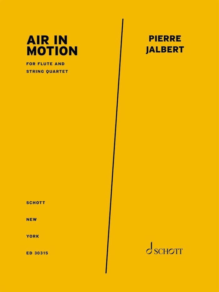 Couverture du livre « AIR IN MOTION - FOR FLUTE AND STRING QUARTET. FLUTE AND STRING QUARTET. PARTITION ET PARTIES. », librairie Les Contes Infusés à Corte
