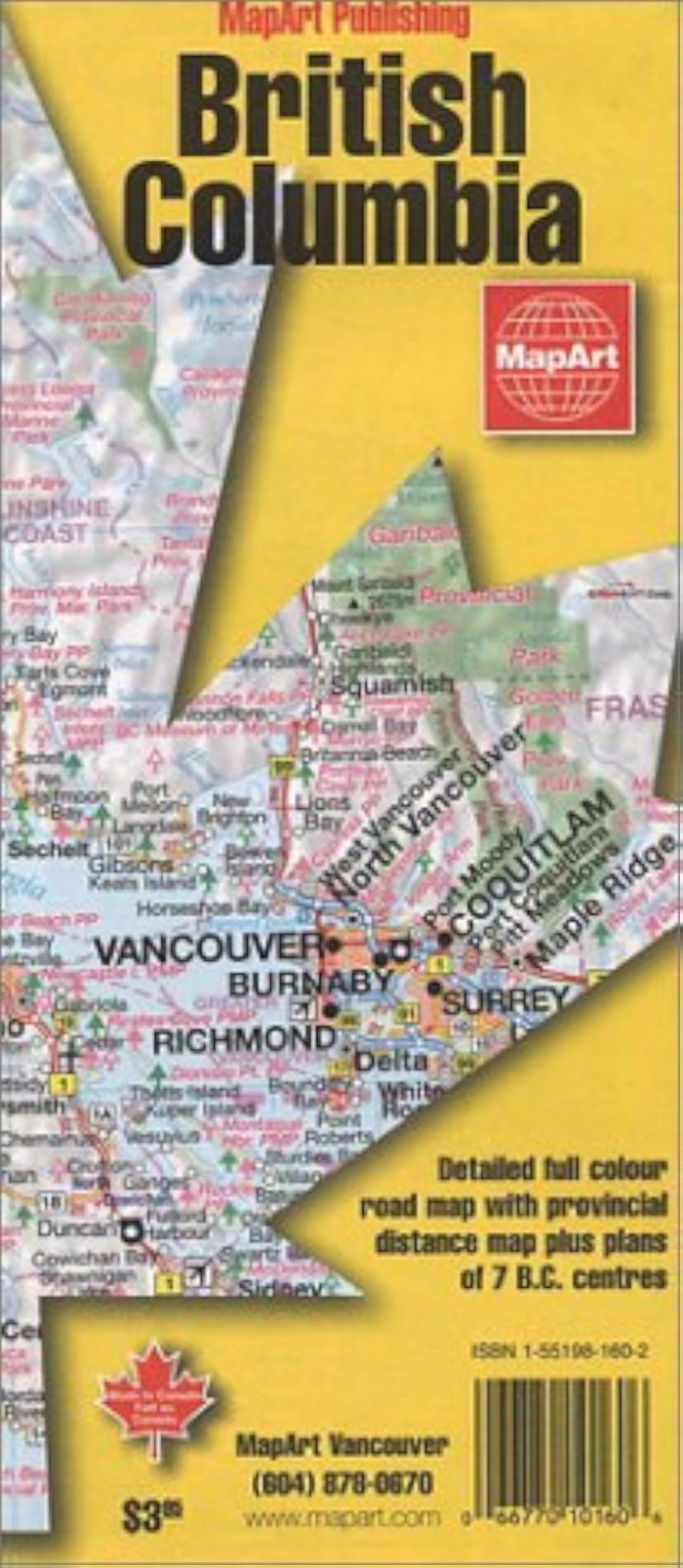 Couverture du livre « BRITISH COLUMBIA » de Collectif, librairie Les Contes Infusés à Corte