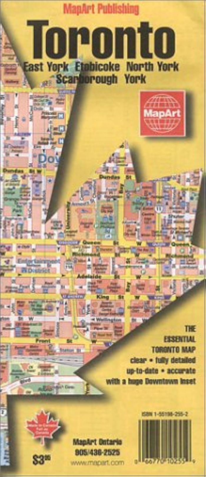 Couverture du livre « TORONTO », librairie Les Contes Infusés à Corte