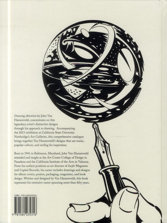 Quatrième de couverture de « JOHN VAN HAMERSVELD DRAWING ATTENTION /ANGLAIS »