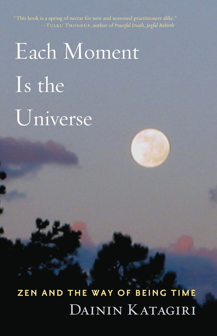 Couverture du livre « EACH MOMENT IS THE UNIVERSE - ZEN AND THE WAY OF BEING TIME » de Dainin Katagiri, librairie Les Contes Infusés à Corte