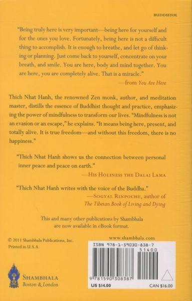 Quatrième de couverture de « YOU ARE HERE - DISCOVERING THE MAGIC OF THE PRESENT MOMENT »