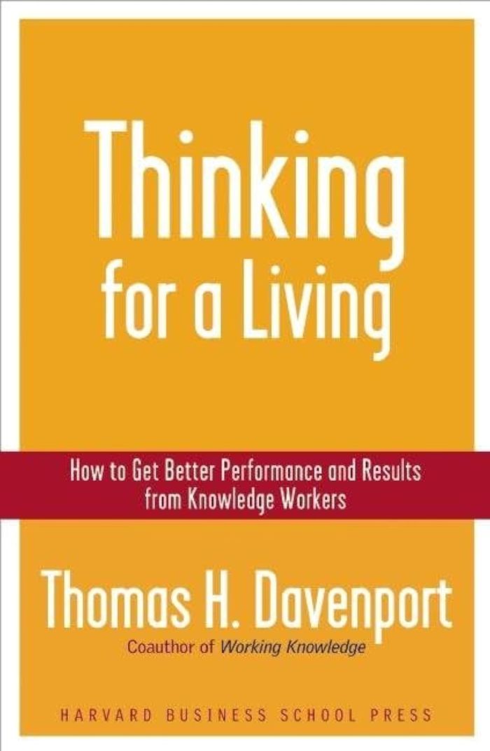 Couverture du livre « THINKING FOR A LIVING » de Davenport, H Thomas, librairie Les Contes Infusés à Corte