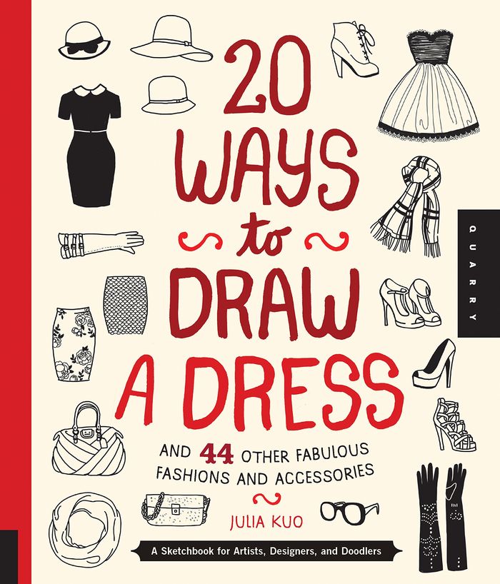 Couverture du livre « 20 WAYS TO DRAW A DRESS /ANGLAIS » de Kuo, librairie Les Contes Infusés à Corte