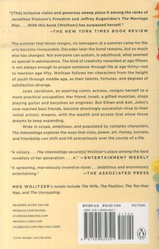 Quatrième de couverture de « THE INTERESTINGS - A NOVEL »