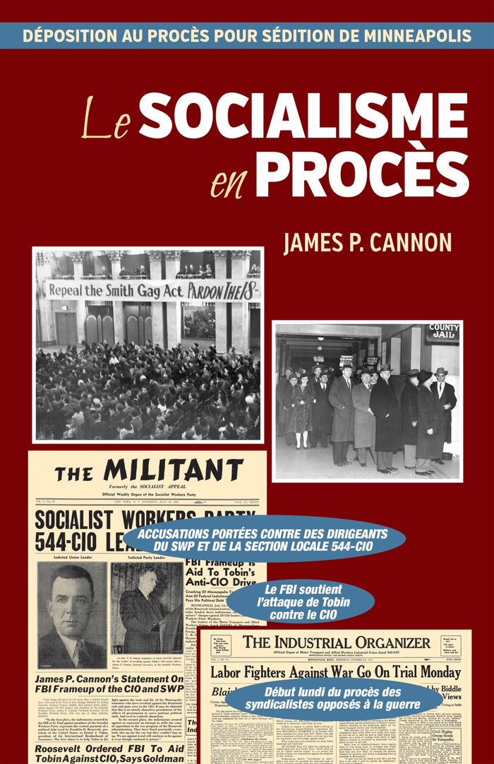 Couverture du livre « LE SOCIALISME EN PROCES; DEPOSITION AU PROCES POUR SEDITION DE MINNEAPOLIS » de Cannon James P., librairie Les Contes Infusés à Corte