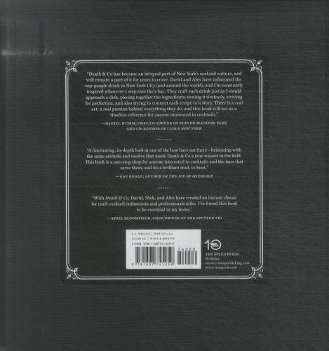 Quatrième de couverture de « DEATH & CO - MODERN CLASSIC COCKTAILS, WITH MORE THAN 500 RECIPES »