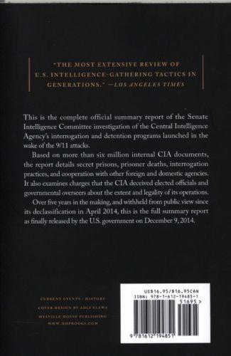 Quatrième de couverture de « THE SENATE INTELLIGENCE COMMITTEE REPORT ON TORTURE »