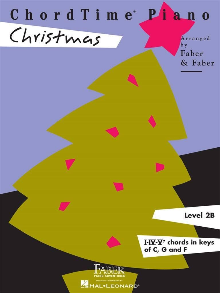 Couverture du livre « NANCY FABER : CHORDTIME PIANO CHRISTMAS LEVEL 2B » de Faber_randall Nancy, librairie Les Contes Infusés à Corte