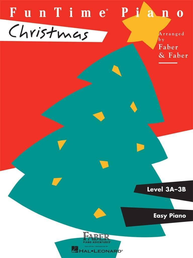 Couverture du livre « NANCY FABER : FUNTIME PIANO CHRISTMAS LEVEL 3A-3B » de Faber_randall Nancy, librairie Les Contes Infusés à Corte