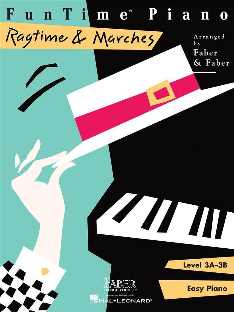 Couverture du livre « NANCY FABER : FUNTIME PIANO RAGTIME & MARCHES LEVEL 3A-3B » de Faber_randall Nancy, librairie Les Contes Infusés à Corte
