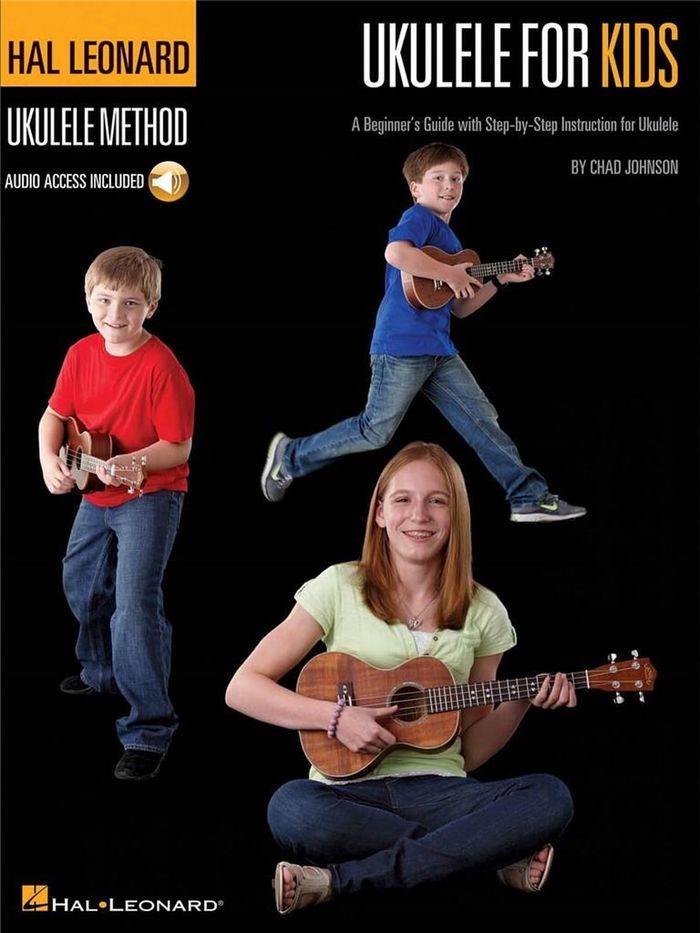 Couverture du livre « THE HAL LEONARD UKULELE METHOD: UKULELE FOR KIDS UKULELE +ENREGISTREMENTS ONLINE » de Auteurs Divers, librairie Les Contes Infusés à Corte