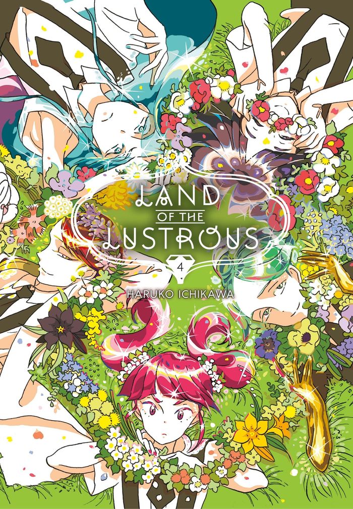 Couverture du livre « LAND OF THE LUSTROUS 4 » de Haruko Ichikawa, librairie Les Contes Infusés à Corte