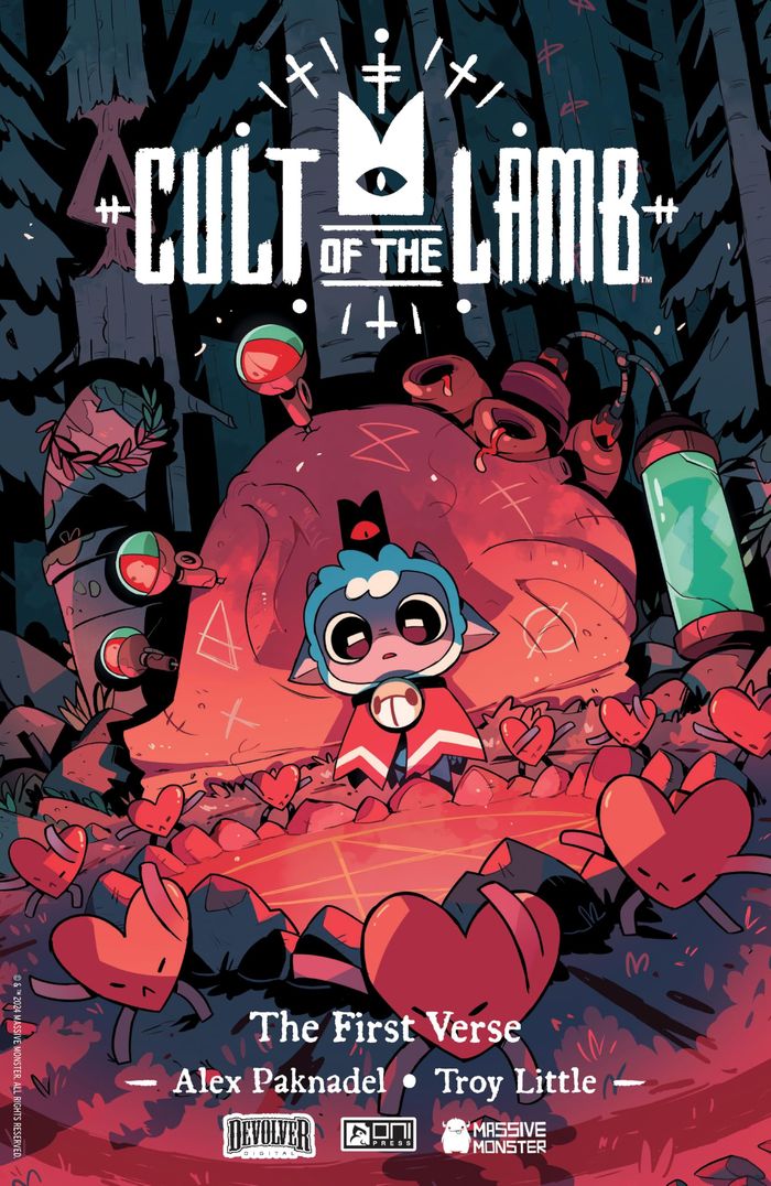 Couverture du livre « CULT OF THE LAMB VOL. 1: THE FIRST VERSE - VOLUME 1 » de Paknadel/little, librairie Les Contes Infusés à Corte