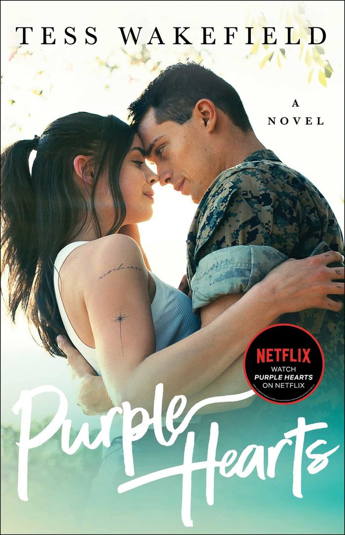 Couverture du livre « PURPLE HEARTS - A NOVEL » de Tess Wakefield, librairie Les Contes Infusés à Corte