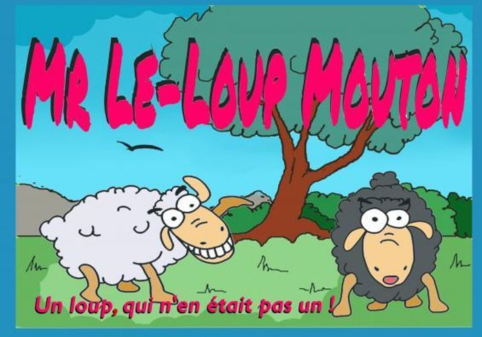 Couverture du livre « MR LE-LOUP MOUTON », librairie Les Contes Infusés à Corte
