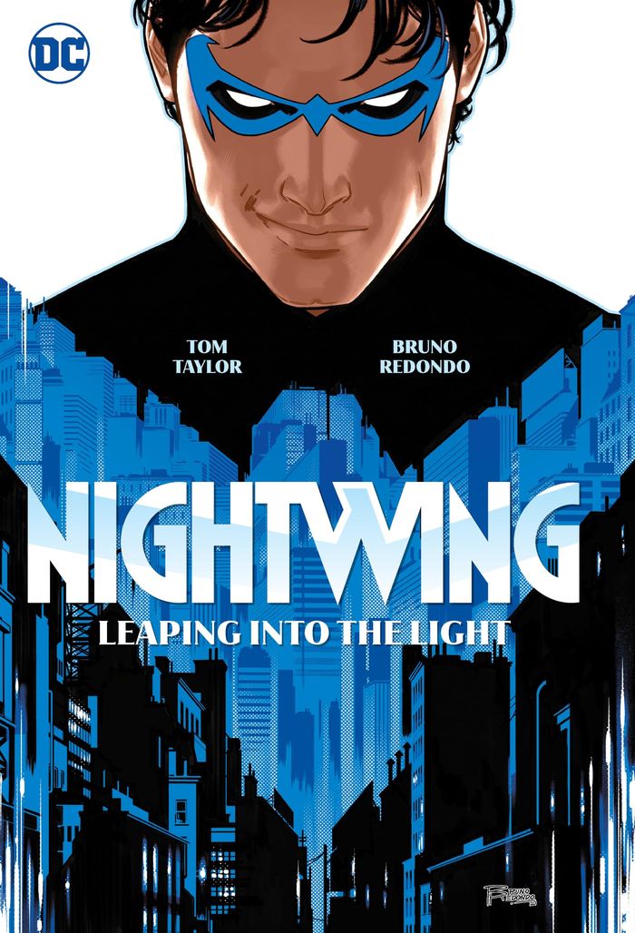 Couverture du livre « NIGHTWING VOL.1: LEAPING INTO THE LIGHT » de Taylor/redondo, librairie Les Contes Infusés à Corte