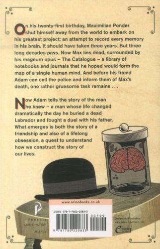 Quatrième de couverture de « THE NOTABLE BRAIN OF MAXIMILIAN PONDER »