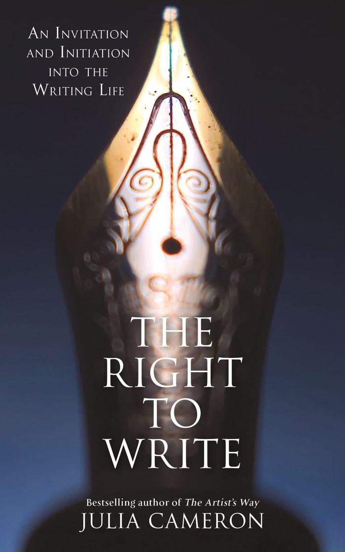 Couverture du livre « THE RIGHT TO WRITE - AN INVITATION AND INITIATION INTO THE WRITING LIFE » de Julia Cameron, librairie Les Contes Infusés à Corte
