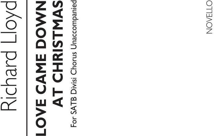 Couverture du livre « RICHARD LLOYD: LOVE CAME DOWN AT CHRISTMAS CHANT » de Rossetti, Christina, librairie Les Contes Infusés à Corte