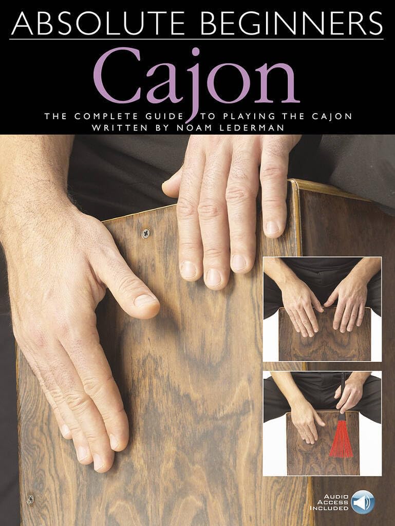 Couverture du livre « ABSOLUTE BEGINNERS: CAJON (BOOK/ONLINE AUDIO) +TELECHARGEMENT » de Auteurs Divers, librairie Les Contes Infusés à Corte