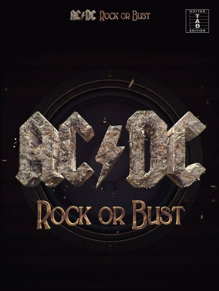 Couverture du livre « AC/DC: ROCK OR BUST (TAB) GUITARE », librairie Les Contes Infusés à Corte