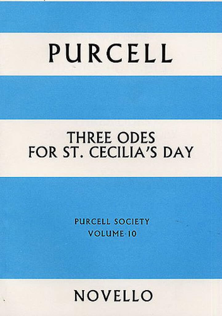 Couverture du livre « PURCELL SOCIETY VOLUME 10 - THREE ODES FOR ST. CECILIA'S DAY (FULL SCORE) CHANT » de Purcell, (arti Henry, librairie Les Contes Infusés à Corte
