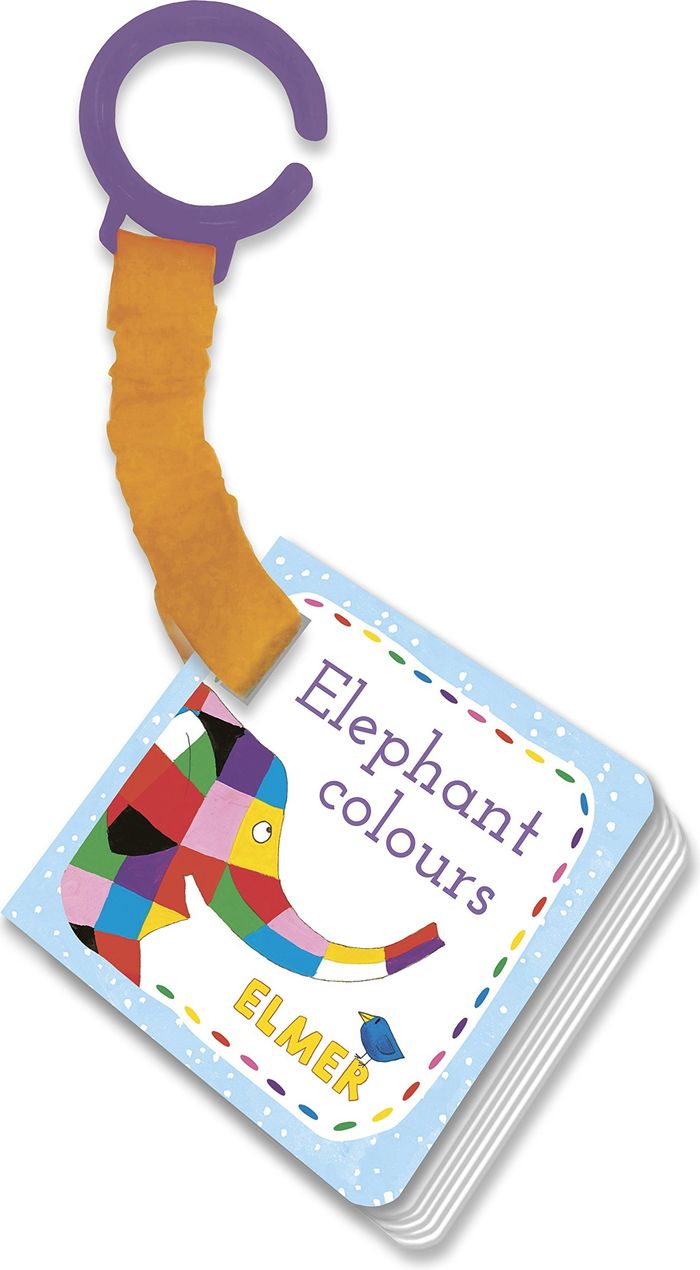 Couverture du livre « ELMER: ELEPHANT COLOURS » de Mckee, David, librairie Les Contes Infusés à Corte