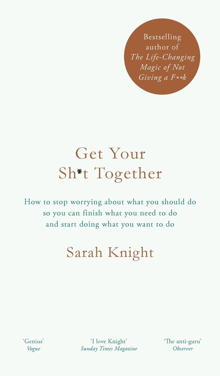 Couverture du livre « A NO F*CKS GIVEN GUIDE - GET YOUR SH*T TOGETHER - THE NEW YORK TIMES BESTSELLER », librairie Les Contes Infusés à Corte
