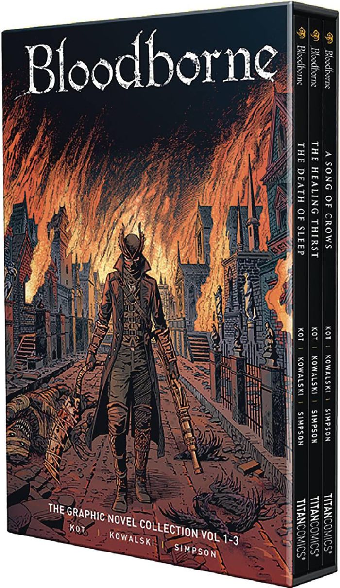 Couverture du livre « BLOODBORNE, 1 - 3 BOXED SET » de Ales Kot, librairie Les Contes Infusés à Corte