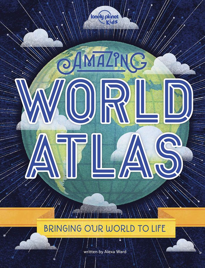 Couverture du livre « AMAZING WORLD ATLAS 2ED -ANGLAIS- » de Lonely Planet Eng, librairie Les Contes Infusés à Corte