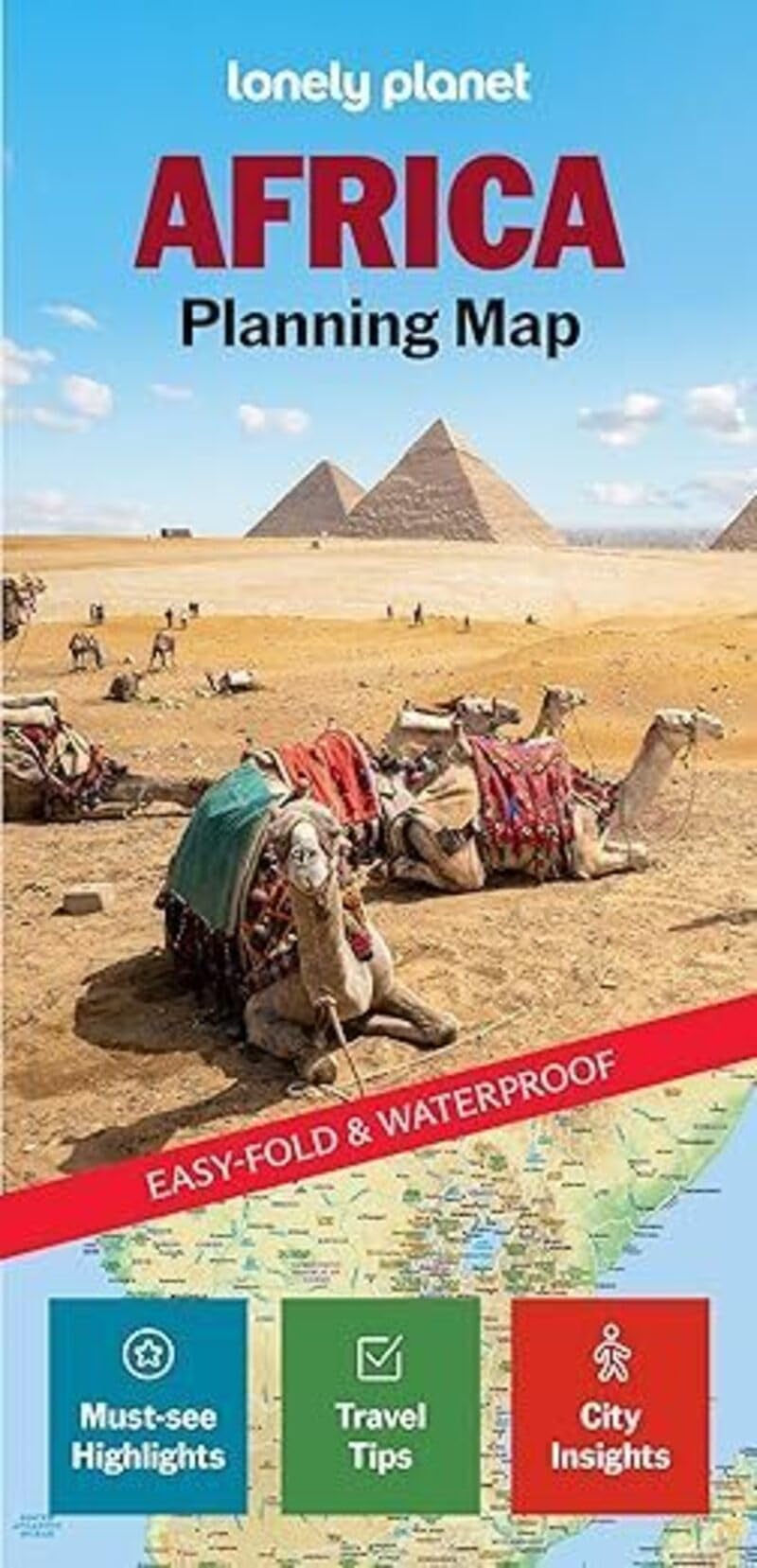 Couverture du livre « AFRICA PLANNING MAP 2ED -ANGLAIS- » de Lonely Planet Eng, librairie Les Contes Infusés à Corte