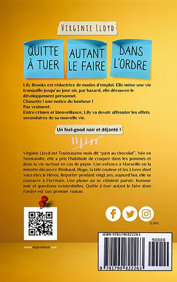 Quatrième de couverture de « QUITTE A TUER AUTANT LE FAIRE DANS L'ORDRE »