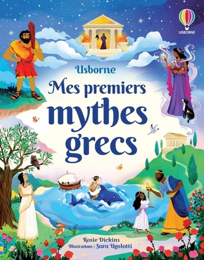 Couverture du livre « MES PREMIERS MYTHES GRECS », librairie Les Contes Infusés à Corte