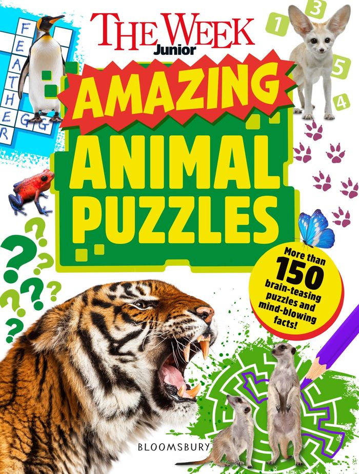 Couverture du livre « THE WEEK JUNIOR AMAZING ANIMAL PUZZLES » de Junior, librairie Les Contes Infusés à Corte