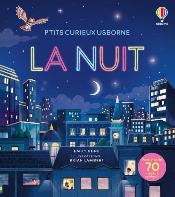 Couverture du livre « La nuit » de Emily Bone, librairie Les Contes Infusés à Corte