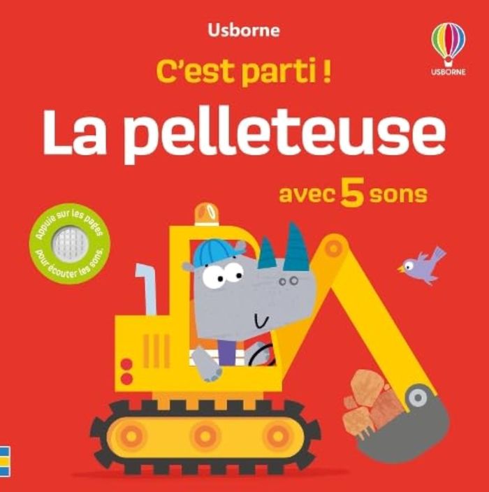 Couverture du livre « La pelleteuse : avec 5 sons » de Collectif, librairie Les Contes Infusés à Corte