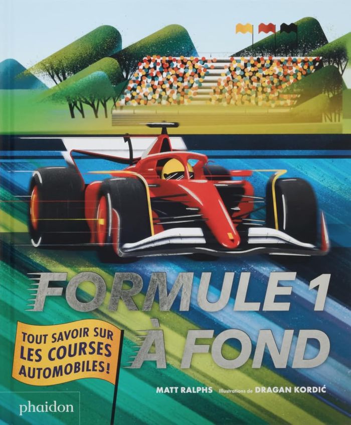 Couverture du livre « Formule 1 à fond : tout savoir sur les courses automobiles », librairie Les Contes Infusés à Corte