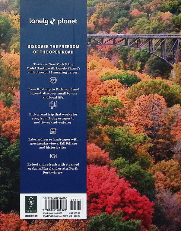 Quatrième de couverture de « Best Road Trips New York & the Mid-Atlantic »