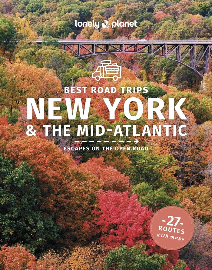 Couverture du livre « Best Road Trips New York & the Mid-Atlantic » de Lonely planet eng, librairie Les Contes Infusés à Corte