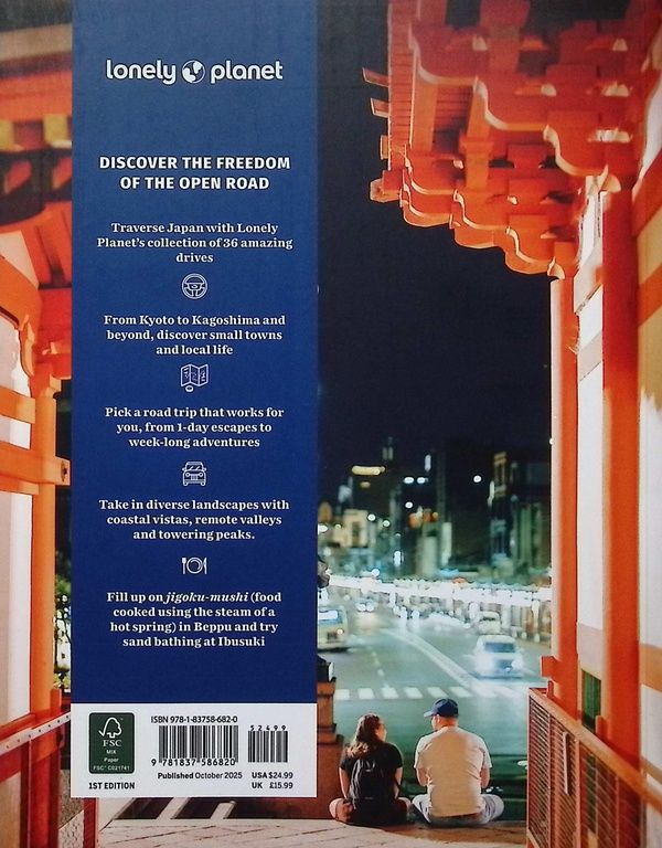 Quatrième de couverture de « Best road trips Japan »